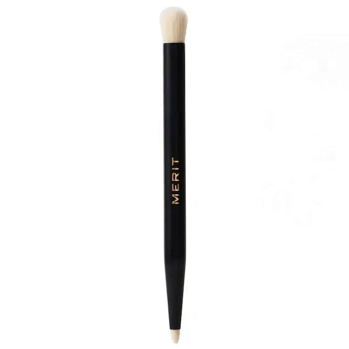MERIT - Double-Sided Eyeshadow Brush - Dual-Ended Makeup Brush for Precise Application, Blending, and Smooth Pigment Distribution - Soft Synthetic, Vegan & Travel-Friendly Generic uk supplements