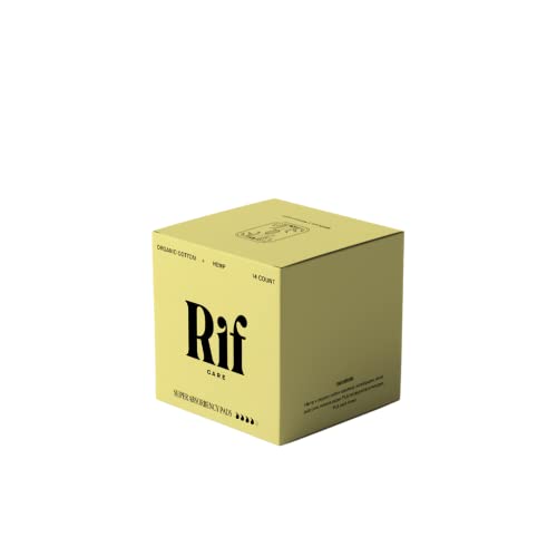 Rif Care Organic Menstrual Pads Feminine Hygiene Hemp Fiber Biodegradable Rif care uk supplements