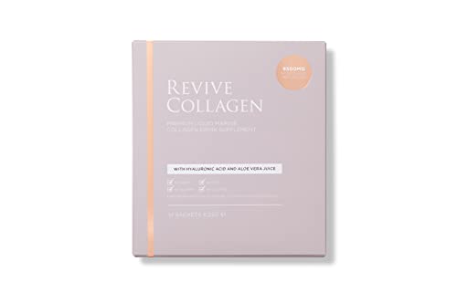 Revive Collagen Premium 8,500mg Hydrolysed Marine Collagen Drink with Added Hyaluronic Acid & Aloe Vera for Healthy Skin, Hair, Nails & Joints Revive Collagen uk supplements