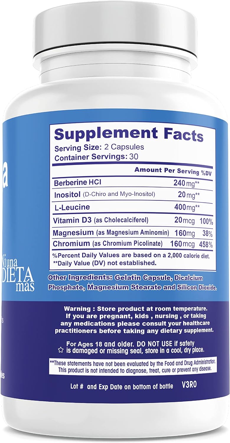 METFORMINA NATURAL - Fat & Glucose Metabolism Support - Dr Salomon Ni una dieta más uk supplements