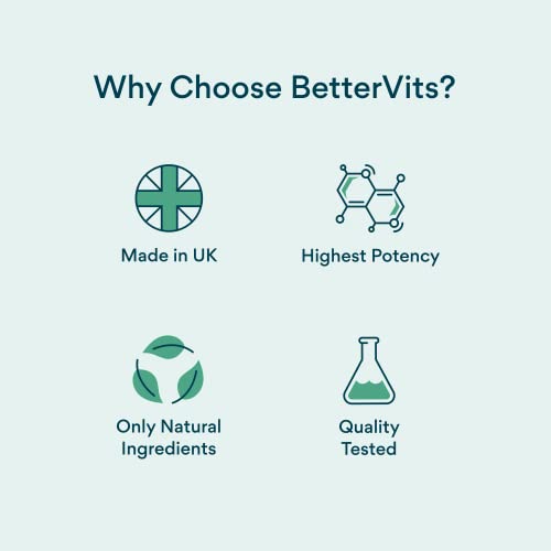 Bettervits Probiotic Complex | 30B CFU | Gut Health | Digestion | Bloating | IBS Bettervits uk supplements