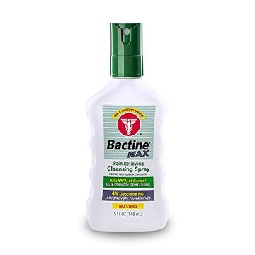 Bactine MAX First Aid Spray - Pain Relief Cleansing Spray with 4% Lidocain Bactine uk supplements