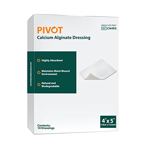 Pivot Calcium Alginate Wound Dressing – All-Natural First Aid | 4x5 Dressin LMP LINKS MEDICAL PRODUCTS INC. uk supplements