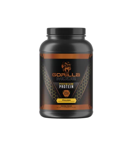 Gorilla Mode Premium Whey Protein - Chocolate / 25 Grams of Whey Protein Isolate Gorilla Mind uk supplements