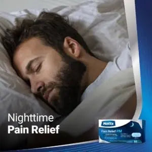 NOTTS PM Extra Strength Pain Relief & Sleep Aid, 500mg Acetaminophen & 25mg Diphenhydramine HCl, 50 Caplets for Nighttime Aches, Headaches & Body Pain, Non-Habit Forming (Pack of 2) NOTTS uk supplements