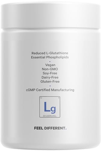 Codeage Liposomal Glutathione 1000 mg Supplement, High-Potency Reduced L-Glutathione - Liposomal Delivery - Phospholipids - Non-GMO, Gluten-Free - 60 Capsules Codeage uk supplements