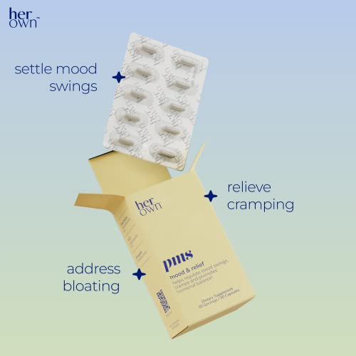 her own PMS, Supports PMS Symptoms, Promotes Positive Mood, Natural Hormone Balance her own uk supplements