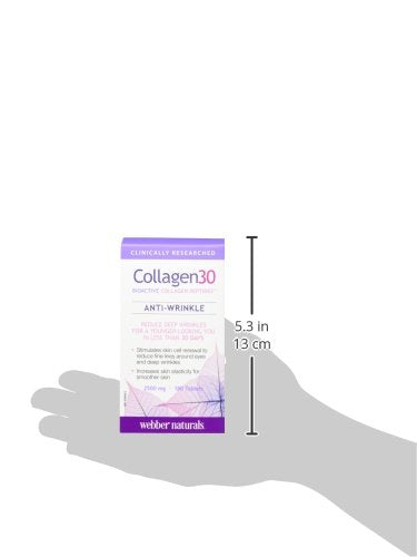 Webber Naturals Collagen30® Bioactive Collagen Peptides 2500 mg 180 Tablets Webber Naturals uk supplements