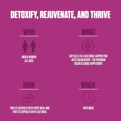 Colon Revive Extra Strength | #1 Rated Colon Cleanse & Detox Supplement | Digestive Support EPN Supplements uk supplements