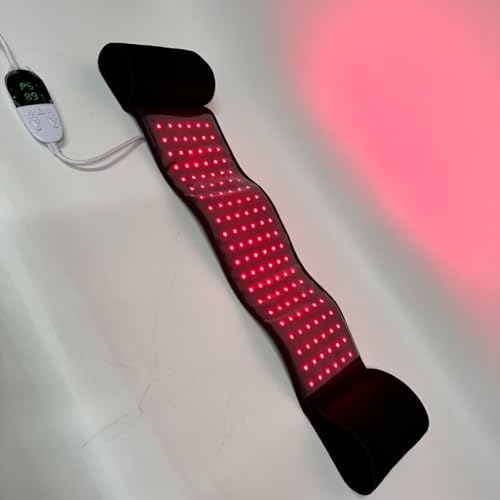 Red Light Therapy Belt, 2 in 1 LED Red & Infrared Light Therapy Flexible Wearable Pad for Body Back Okyna uk supplements