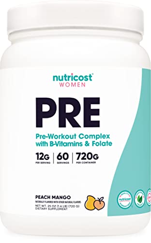 Nutricost Pre-Workout Powder for Women, Peach Mango, 60 Servings Nutricost uk supplements