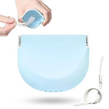 Silicone Retainer Case Soft Upgraded Cute Aligner Case Slim Partial Denture Case Container UZKEW uk supplements