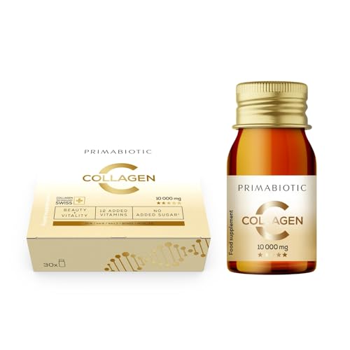 Primabiotic Collagen - Collagen Pack 30 Bottles 30 ml - High Collagen Content [10,000 mg] PRIMABIOTIC uk supplements