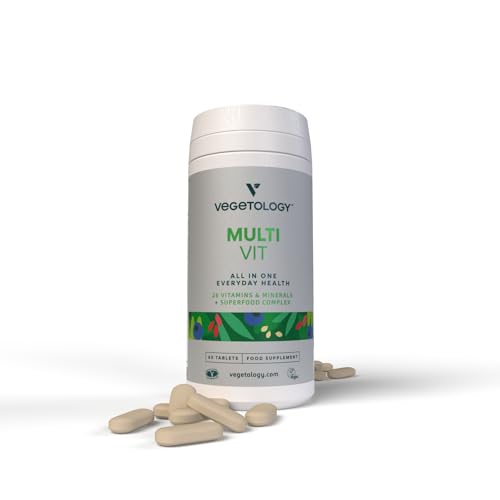 Vegetology MultiVit Vegan Multivitamins w/26 Vitamin & Mineral Supplements Vegetology uk supplements