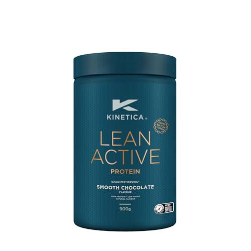 Kinetica Lean Protein Powder, Low Calorie, Grass Fed Whey, 36 Servings, Smooth Chocolate, 900g Kinetica uk supplements