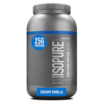 Isopure Protein Powder, Creamy Vanilla Whey Isolate with Vitamin C & Zinc for Immune Isopure uk supplements