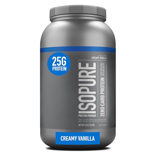 Isopure Protein Powder, Creamy Vanilla Whey Isolate with Vitamin C & Zinc for Immune Isopure uk supplements