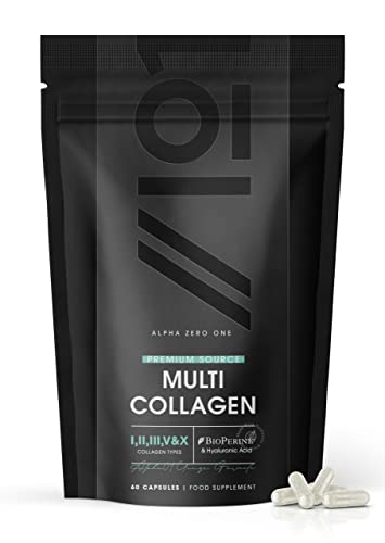 Multi Collagen Protein - Types I, II, III, V & X - Wild Caught Marine, Grass Fed Bovine, Eggshell Revive Naturals uk supplements
