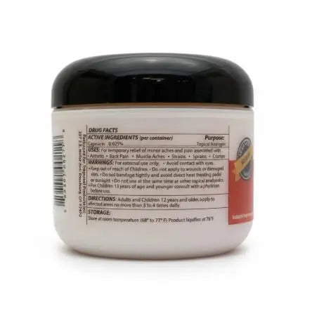 Naturulz Ultimate Healing (Medicated) Cream OTC 4 Ounce - Pain & Arthritis Topical for Sore Lower Back, Neck, Shoulders, and Muscles. All-Natural Formula with Medication Strength Capsaicin. Naturulz uk supplements