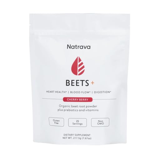 Natrava Beets+ | Organic Beet Root Powder, Vitamins, and Prebiotics | Supports Healthy Natrava uk supplements
