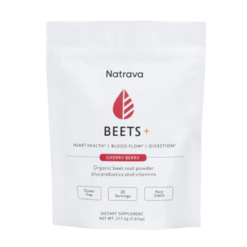 Natrava Beets+ | Organic Beet Root Powder, Vitamins, and Prebiotics | Supports Healthy Natrava uk supplements
