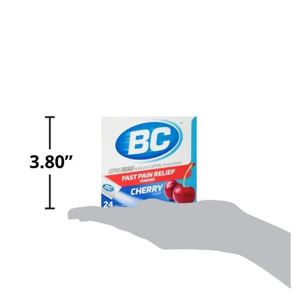 BC Powder Pain Reliever, Cherry Flavor Aspirin Dissolve Packs, 24 Count Powder Packets (6 Pack) BC uk supplements