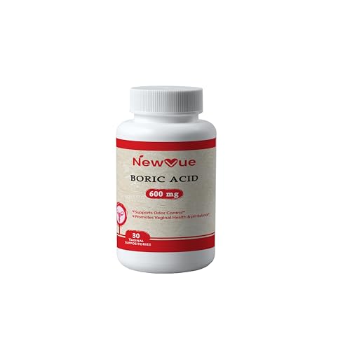 NewVue Boric Acid Vaginal Suppositories - 100% Pure Made in USA - Intimate Health Support (30 Count) NewVue uk supplements