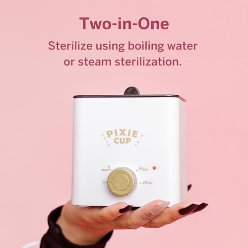 Pixie Menstrual Cup & Disc Boiler Sterilizer - Easily Submerge & Clean Your Period Cup in Boiling Water Pixie Cup uk supplements