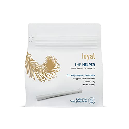 Loyal The Helper Vaginal Suppository Applicators | Efficient | Compact | Comfortable | Fits Most Brands, Pills Loyal uk supplements