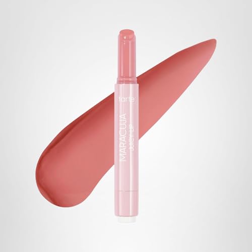 tarte maracuja juicy lip balm gloss – Viral Nourishing Lip Butter Color with High-Shine Hydration, Skincare Infused with Vitamin E, Vegan & Cruelty-Free, full size, Rose tarte uk supplements
