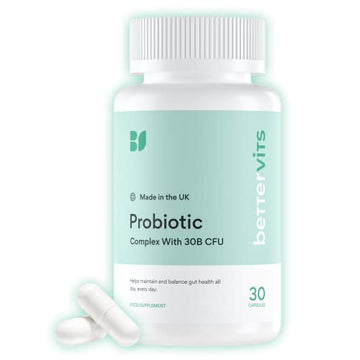 Bettervits Probiotic Complex | 30B CFU | Gut Health | Digestion | Bloating | IBS Bettervits uk supplements