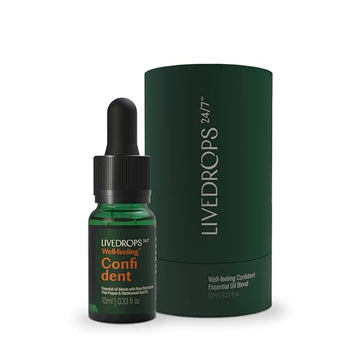 LIVEDROPS 24/7 Well-Feeling Confident Essential Oil Blend Livedrops 24/7 uk supplements