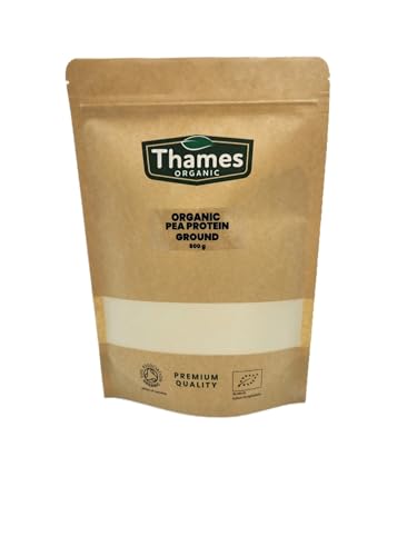 Thames Organic Organic Pea Protein Ground - Premium Vegan Supplement for Muscle Growth & Dietary Plans 250g Thames Organic uk supplements