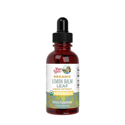MaryRuth Organics Lemon Balm Leaf Liquid Extract | Mood Support | Relaxation | Calming | Nervine Herbal | Lemon Balm Tincture | USDA Organic | Vegan | Non-GMO | Gluten Free | 1 Fl Oz MARYRUTH'S uk supplements