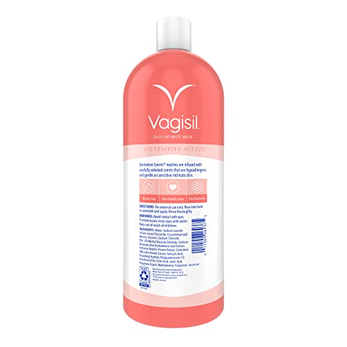 Vagisil Scentsitive Scents Fresh Peach Passion Daily Intimate Wash for Women, Gynecologist Tested Vagisil uk supplements