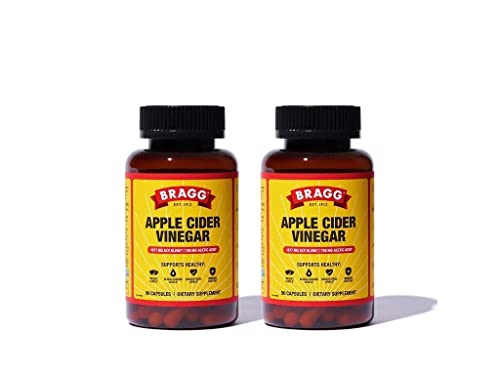 Bragg Apple Cider Vinegar Capsules - Vitamin D3 & Zinc - 750mg of Acetic Acid – Immune Bragg uk supplements