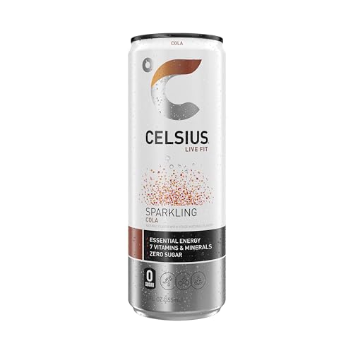 CELSIUS Sparkling Cola, Functional Essential Energy Drink 12 Fl Oz (Pack of 12) CELSIUS uk supplements