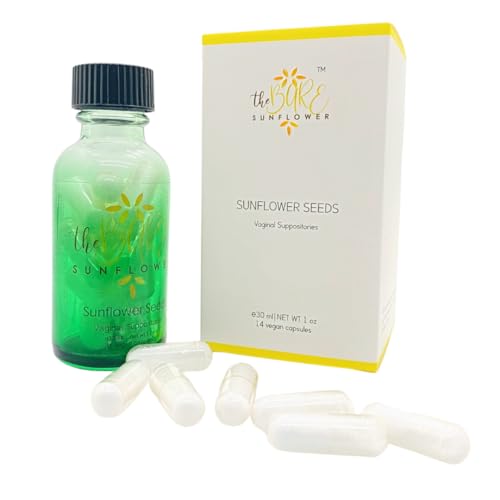 Sunflower Seeds - Vegan Vaginal Suppositories The Bare Sunflower uk supplements