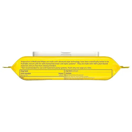 Preparation H Hemorrhoid Flushable Wipes with Witch Hazel for Skin Irritation Relief - 48 Count Preparation H uk supplements