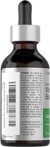 White Willow Bark Extract | 2 fl oz | Alcohol Free Liquid Tincture | Super Concentrated Horbäach uk supplements
