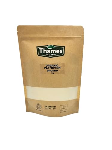 Thames Organic Organic Pea Protein Ground - Premium Vegan Supplement for Muscle Growth & Dietary Plans 250g Thames Organic uk supplements