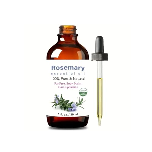 Rosemary Oil Organic Essential Natural Rosemary Oil for Hair, Pure Rosemary Essential Oil for Diffuser, 30ml VDDO uk supplements