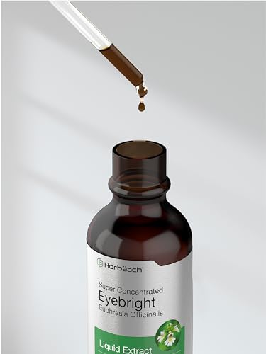 Eyebright Herb Supplement | 2 fl oz | Alcohol Free Drops | Super Concentrated Liquid Horbäach uk supplements