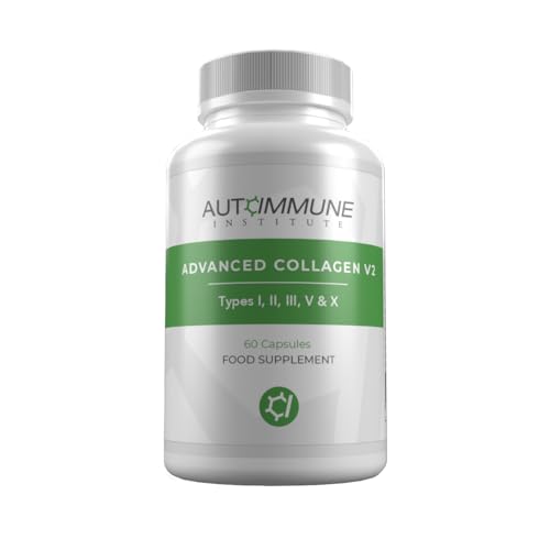 Advanced Collagen V2.Type I, II, III, V and X Hydrolysed Collagen Supplement with Vitamin C Autoimmune Institute uk supplements