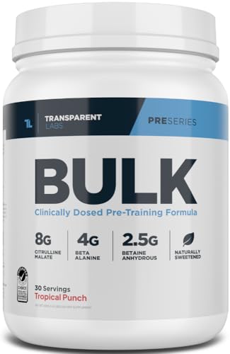 Transparent Labs Bulk Pre Workout Powder - Naturally Sweetened Advanced Pre-Workout Transparent Labs uk supplements