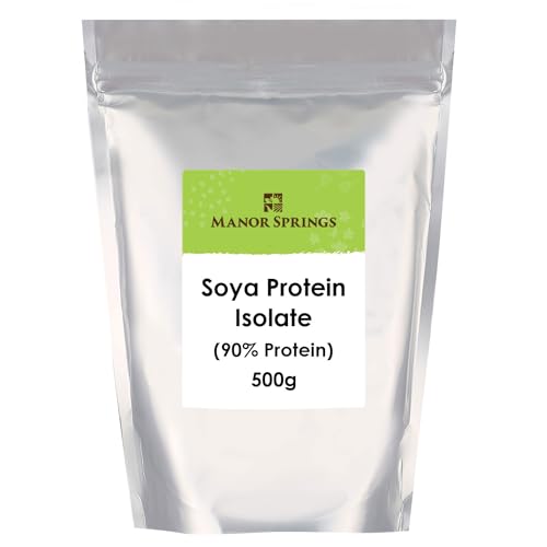 SOYA Protein Isolate (90% Protein) 500g by Manor Springs, Unflavoured, Vegan Protein Shake MANOR SPRINGS uk supplements
