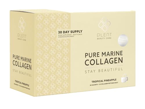 Plent Pure Marine Collagen Tropical Pineapple - Stay Beautiful - 5G Collagen Peptides Daily Plent uk supplements