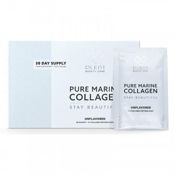 Plent Pure Marine Collagen Unflavoured - Stay Beautiful - 5G Collagen Peptides Daily - 30 Sachets Plent uk supplements