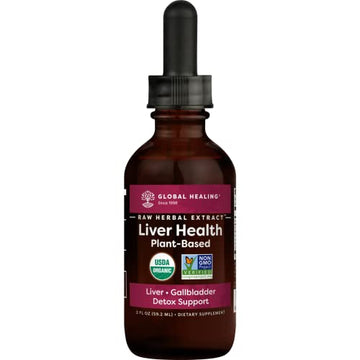Global Healing Liver Health - Natural Vegan Liquid Drops Supplement Supports Liver Global Healing Center uk supplements