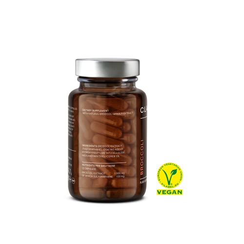Broccoli Sprout Extract - 100mg Sulforaphane per Serving - Vegan - Antioxidant Supple CLAV uk supplements